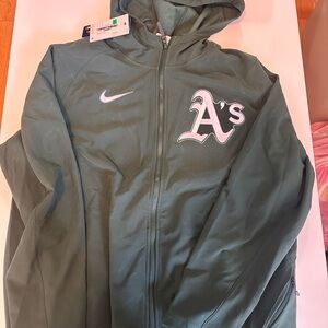 Oakland A”s Kelly Green On Field Jacket